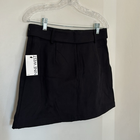 🎈3/$25🎈HP🎈NWT Nine West Self Belt Mini Skirt - Picture 4 of 6